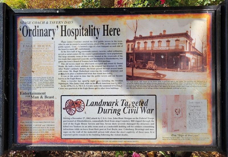 'Ordinary' Hospitality Here Marker image. Click for full size.