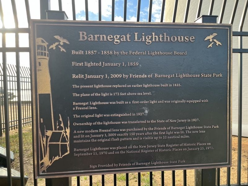 Barnegat Lighthouse Marker image. Click for full size.