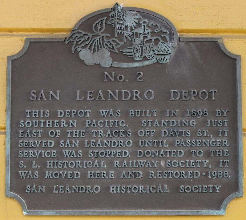 San Leandro Depot Marker image. Click for full size.