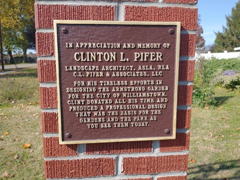 Armstrong Garden Marker. Click for full size. Armstrong Garden Marker image. Click for full size.