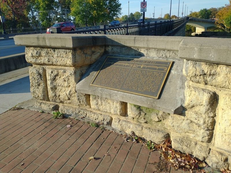Putnam Bridge History Marker image. Click for full size.
