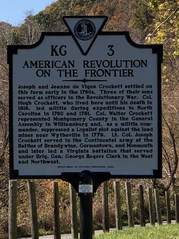 American Revolution on the Frontier Marker image. Click for full size.