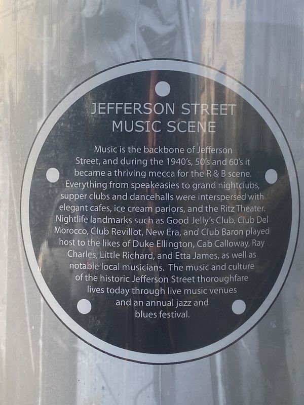 Jefferson Street Music Scene Marker image. Click for full size.