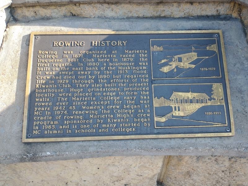 Rowing History Marker image. Click for full size.