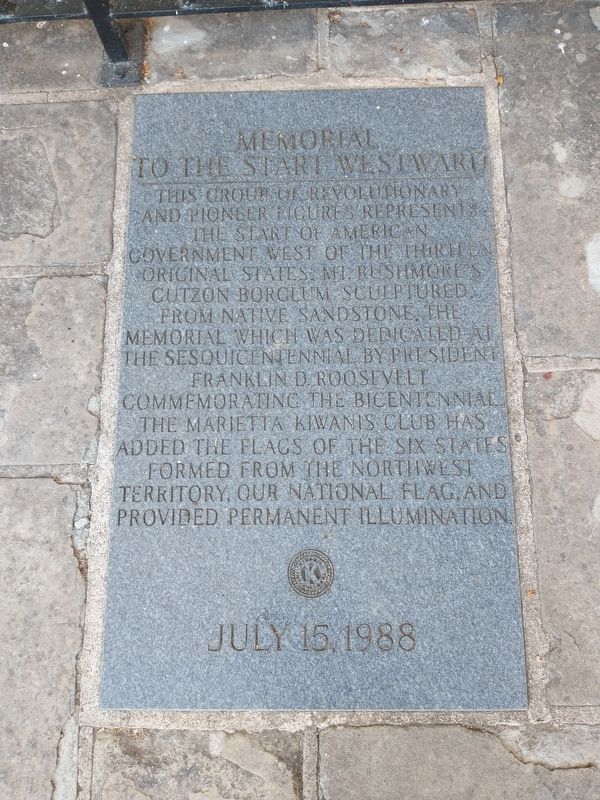 Memorial To The Start Westward Marker image. Click for full size.