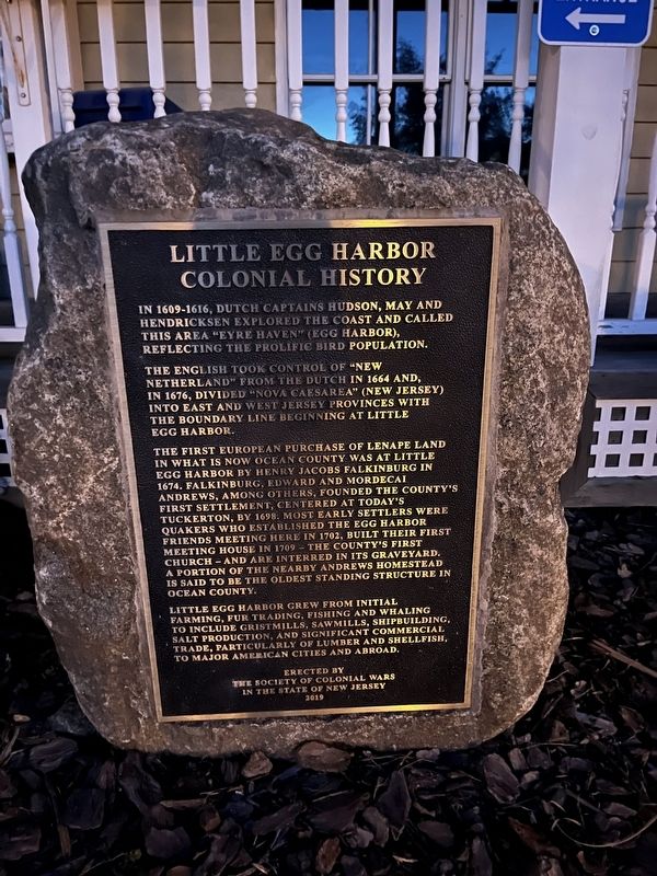 Little Egg Harbor Colonial History Marker image. Click for full size.