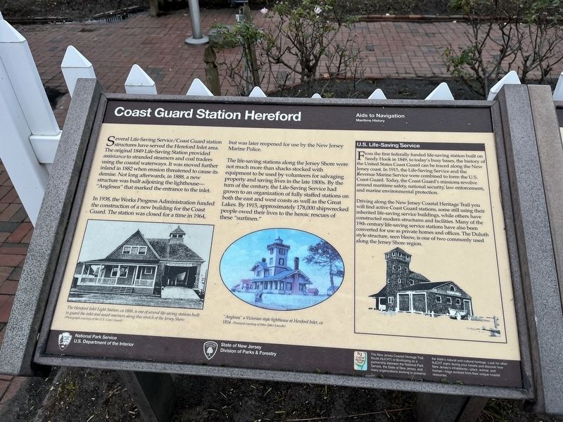 Coast Guard Station Hereford Marker image. Click for full size.