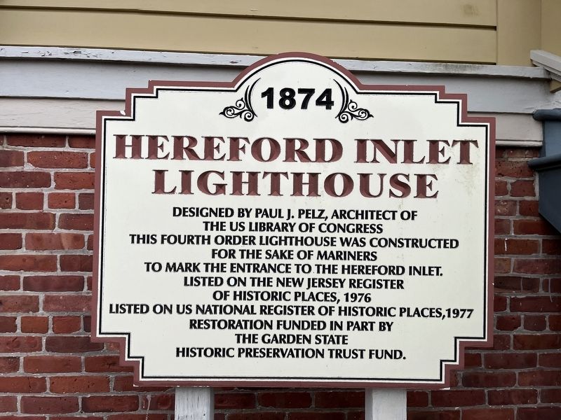 Herefort Inlet Lighthouse Marker image. Click for full size.