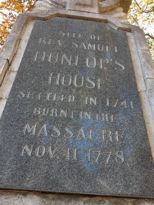 Site of Rev. Samuel Dunlop's House Marker image. Click for full size.