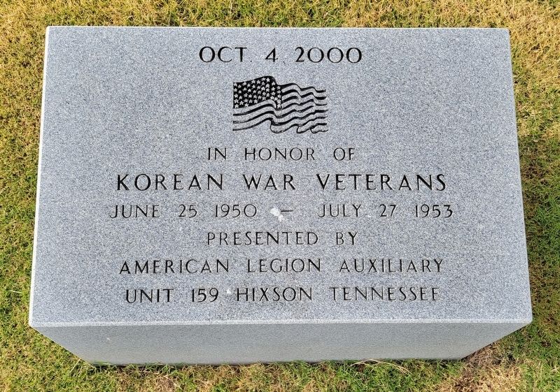 In Honor of Korean War Veterans Marker image. Click for full size.