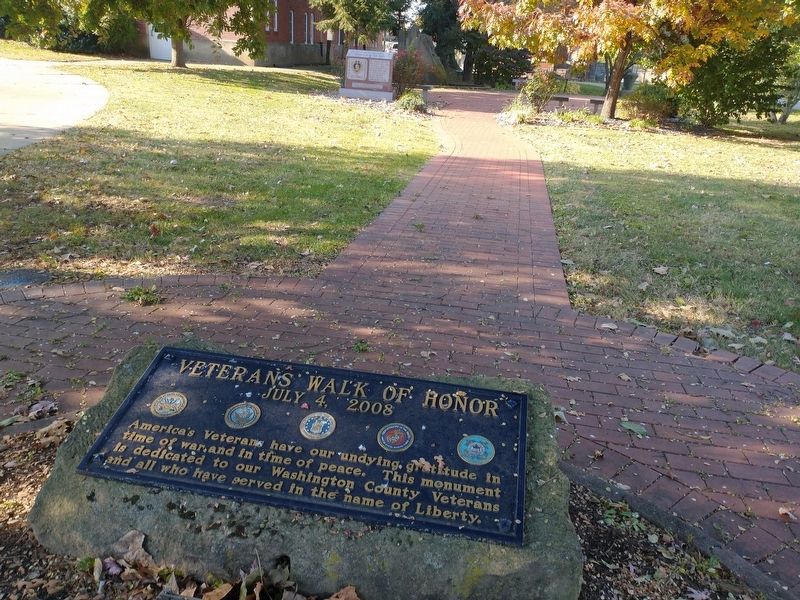 Veterans Walk Of Honor Marker image. Click for full size.