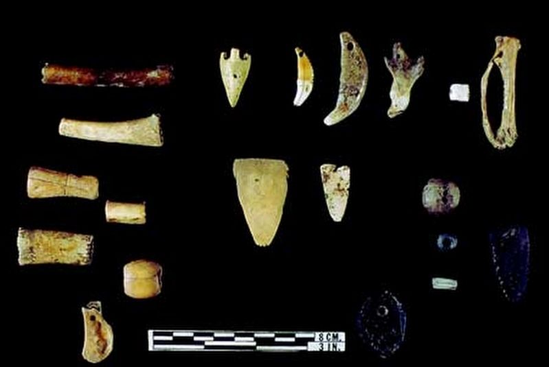 Trigg Site Artifacts image. Click for full size.