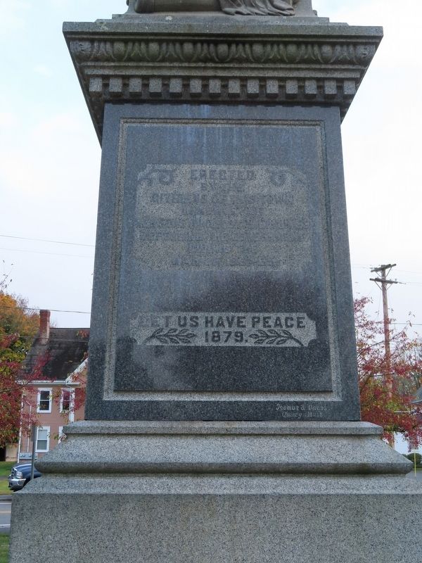 West Bridgewater Civil War Memorial image. Click for full size.