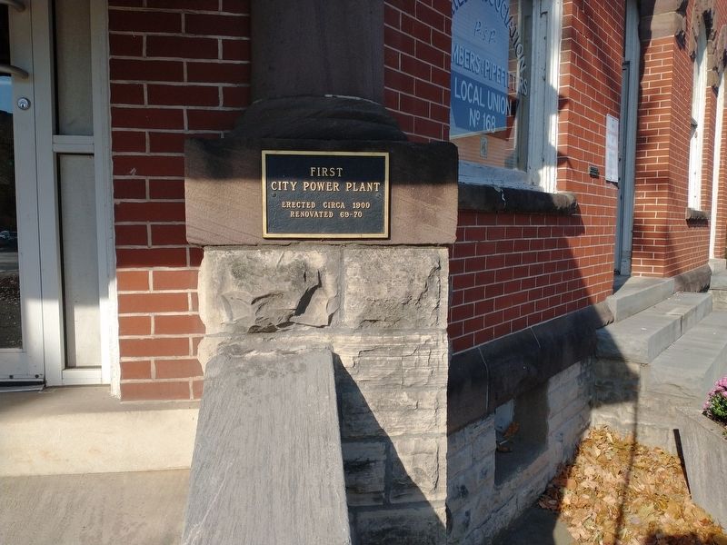 First City Power Plant Marker image. Click for full size.