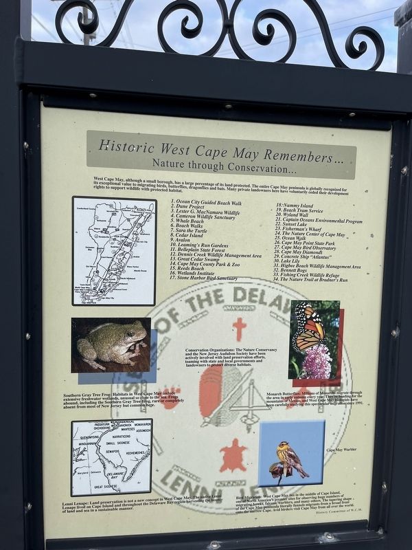 Historic West Cape May Remembers Marker image. Click for full size.