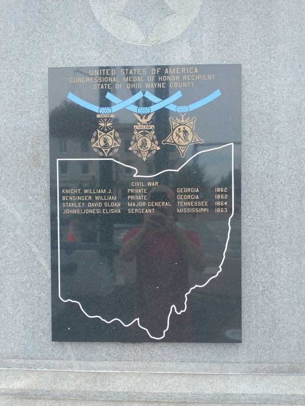 United States Of America Congressional Medal Of Honor Marker. Click for full size. United States Of America Congressional Medal Of Honor Marker image. Click for full size.