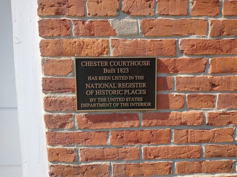 Chester Courthouse Marker image. Click for full size.