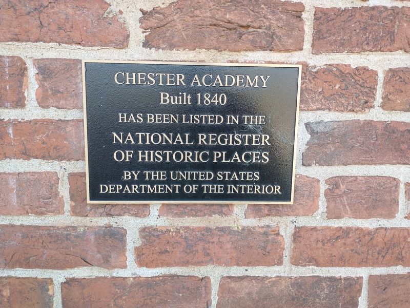 Chester Academy Marker image. Click for full size.