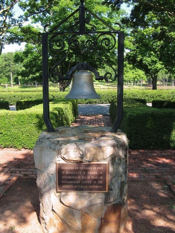 Greenville Womans College Bell and Marker image. Click for full size.