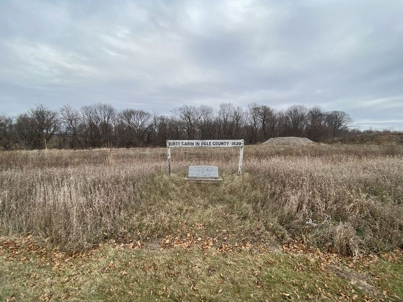 First Cabin in Ogle County Marker image. Click for full size.