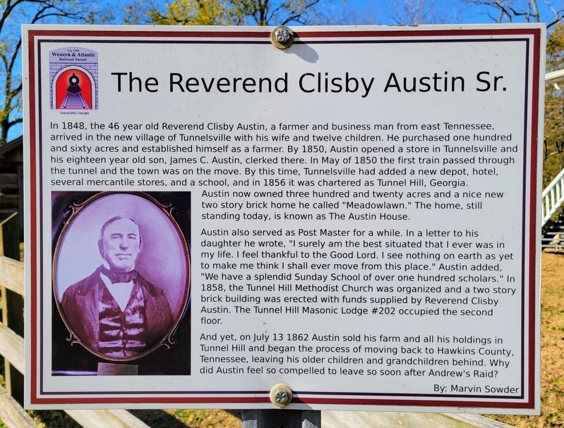 The Reverend Clisby Austin Sr. Marker image. Click for full size.