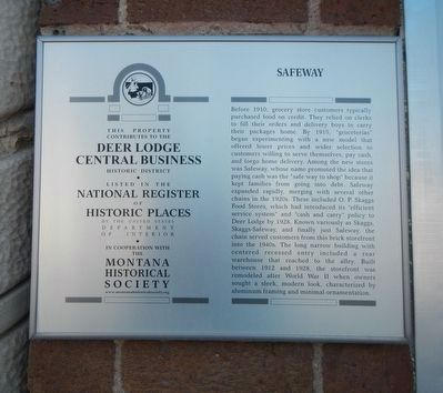 Safeway Marker. Click for full size. Safeway Marker image. Click for full size.
