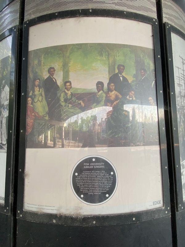 Fisk University Jubliee Singers Marker. Click for full size. Fisk University Jubliee Singers Marker image. Click for full size.