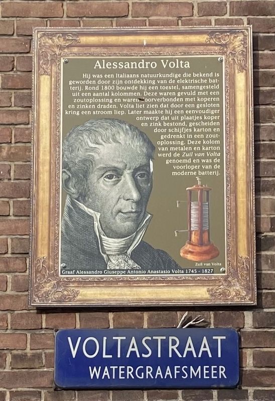 Alessandro Volta Marker. Click for full size. Alessandro Volta Marker image. Click for full size.