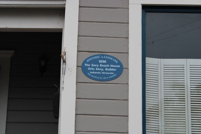 The Sevy Beach House Marker image. Click for full size.