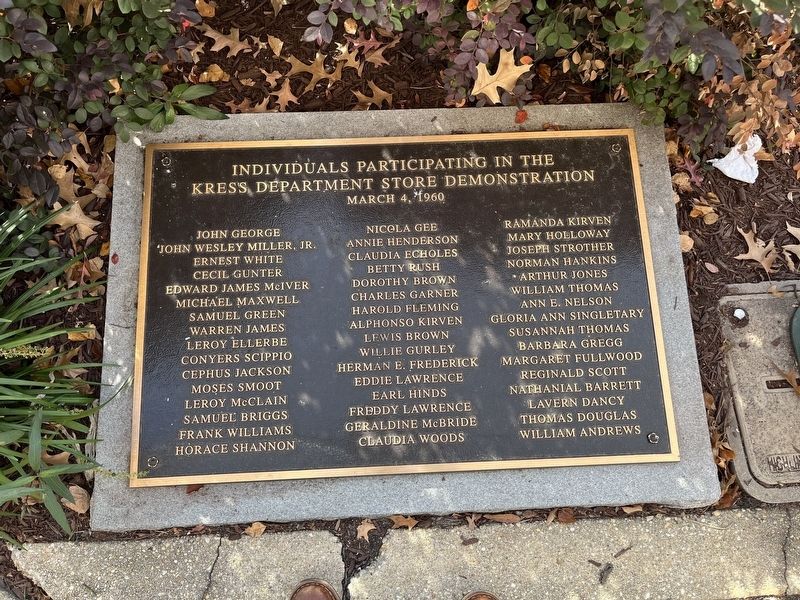 Civil Rights Sit-Ins Marker image. Click for full size.