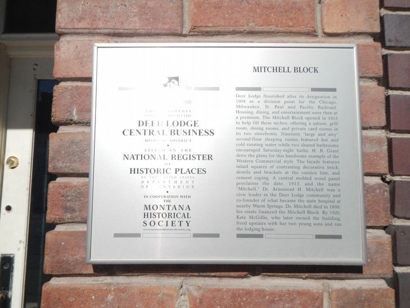 Mitchell Block Marker image. Click for full size.