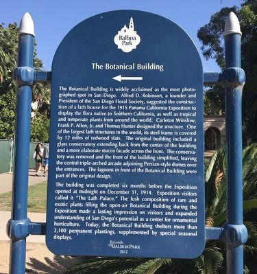 The Botanical Building Marker image. Click for full size.