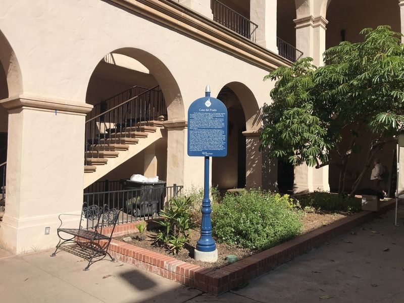 Casa del Prado Marker image. Click for full size.