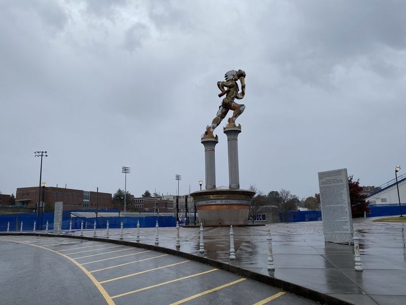Iconography of the TSU Olympian Marker (left side of the photo). Click for full size. Iconography of the TSU Olympian Marker (left side of the photo) image. Click for full size.