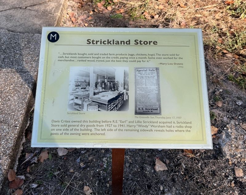 Strickland Store Marker image. Click for full size.