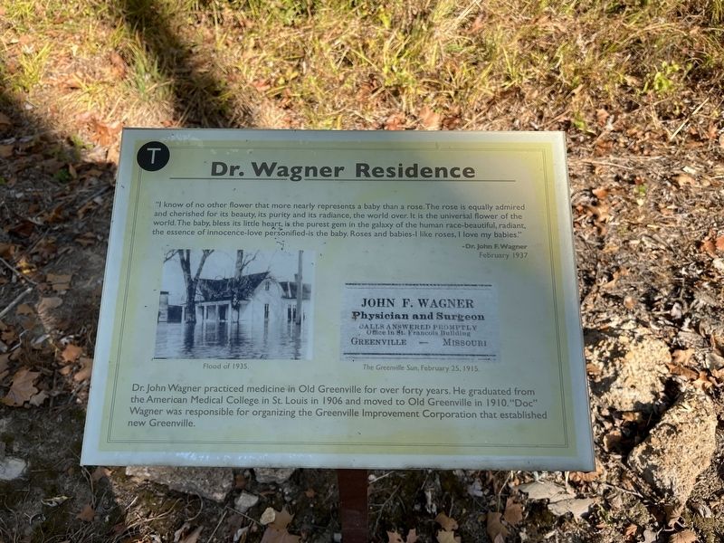 Dr. Wagner Residence Marker image. Click for full size.