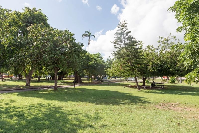 Independence Square, Basseterre, Saint Kitts. Click for full size. Independence Square, Basseterre, Saint Kitts image. Click for full size.