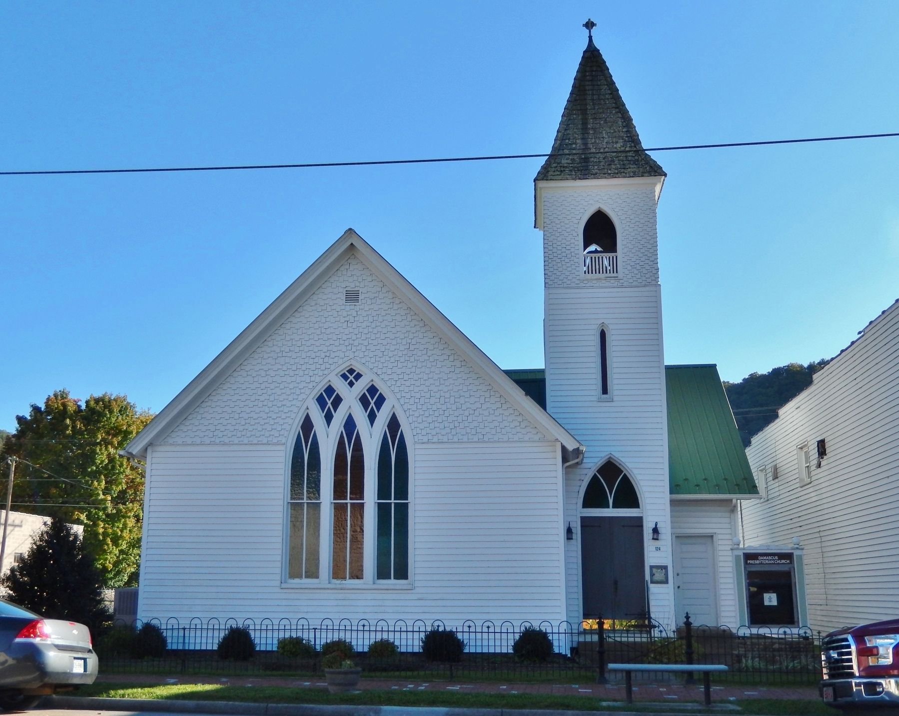Damascus Presbyterian Church (<i>north/front elevation</i>) image. Click for full size.