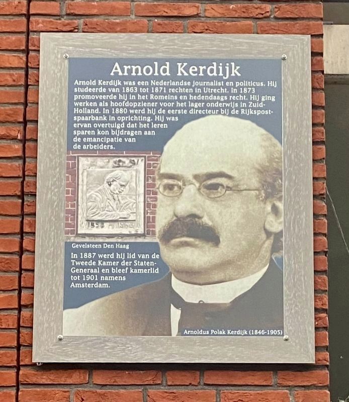 Arnold Kerdijk Marker. Click for full size. Arnold Kerdijk Marker image. Click for full size.