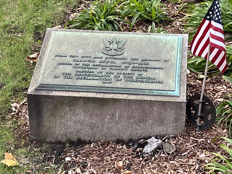Francis Lewis, 1713 - 1803 Marker. Click for full size. Francis Lewis, 1713 - 1803 Marker image. Click for full size.