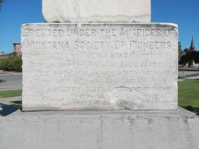 Capt. John Mullan Trail Marker image. Click for full size.