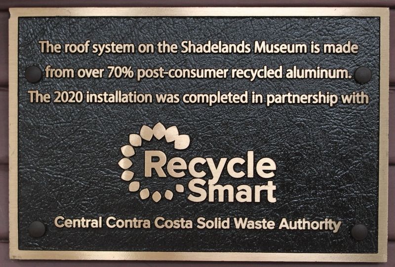 Plaque Left of the Front Door image. Click for full size.