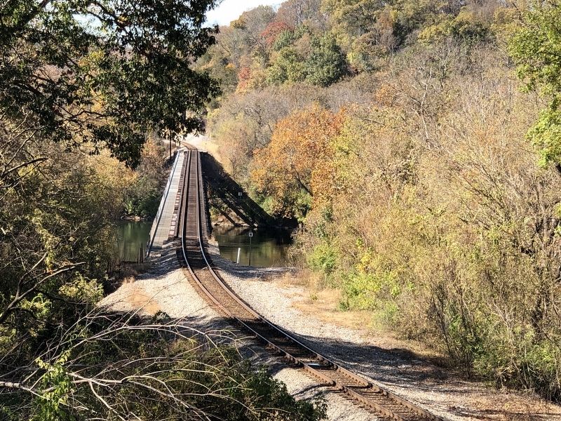 Railroad Bridge Across the New River image. Click for full size.