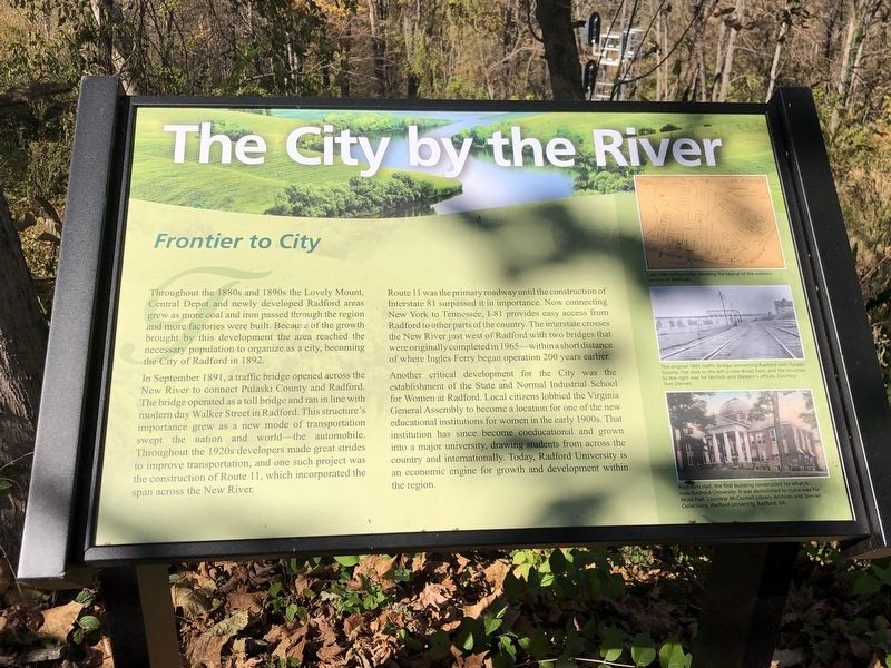 The City by the River Marker image. Click for full size.