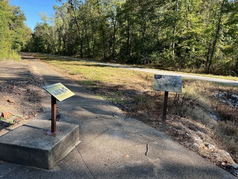 The Greenville Sun / Post Office Marker and Key Map to Old Greenville image. Click for full size.