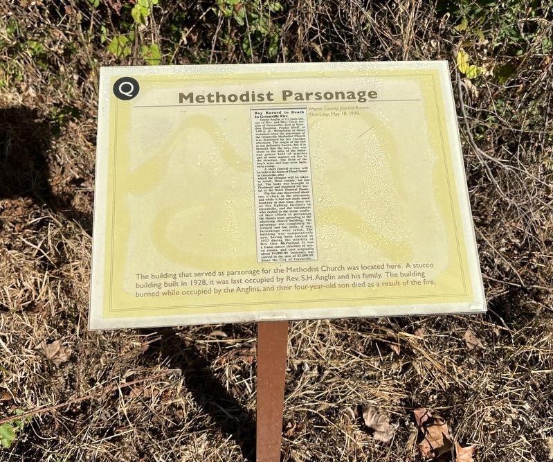 Methodist Parsonage Marker image. Click for full size.