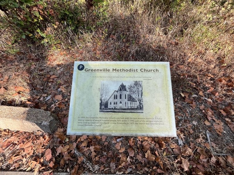 Greenville Methodist Church Marker image. Click for full size.