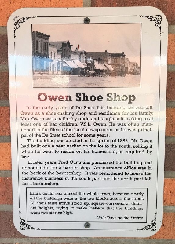 Owen Shoe Shop Marker image. Click for full size.