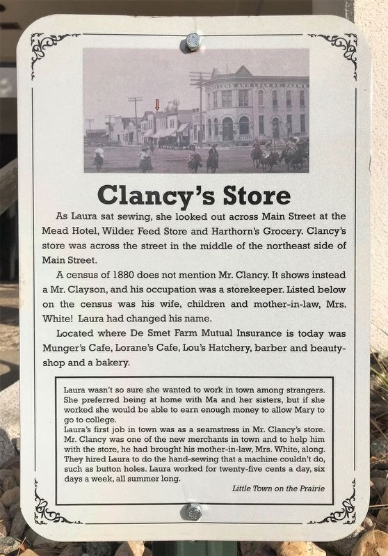 Clancy's Store Marker image. Click for full size.