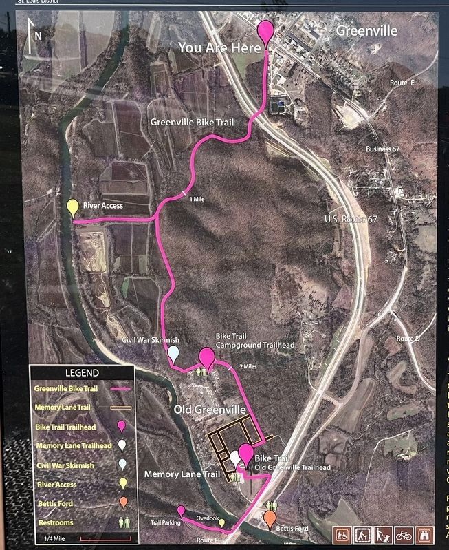 Map of Bike Trail image. Click for full size.